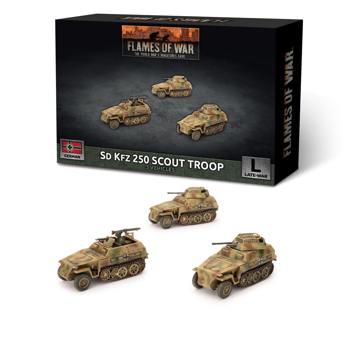 Flames Of War - German: Sd Kfz 250 Scout Troop