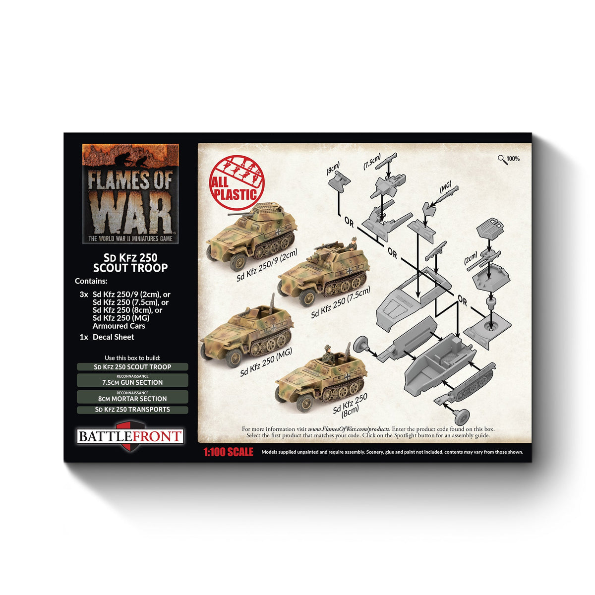 Flames Of War - German: Sd Kfz 250 Scout Troop