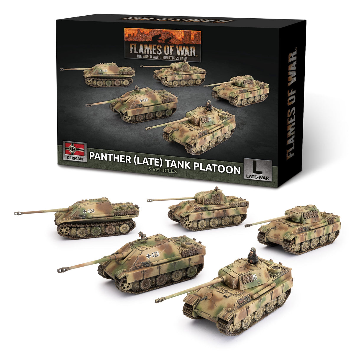 Flames Of War - German: Panther (Late) Tank Platoon