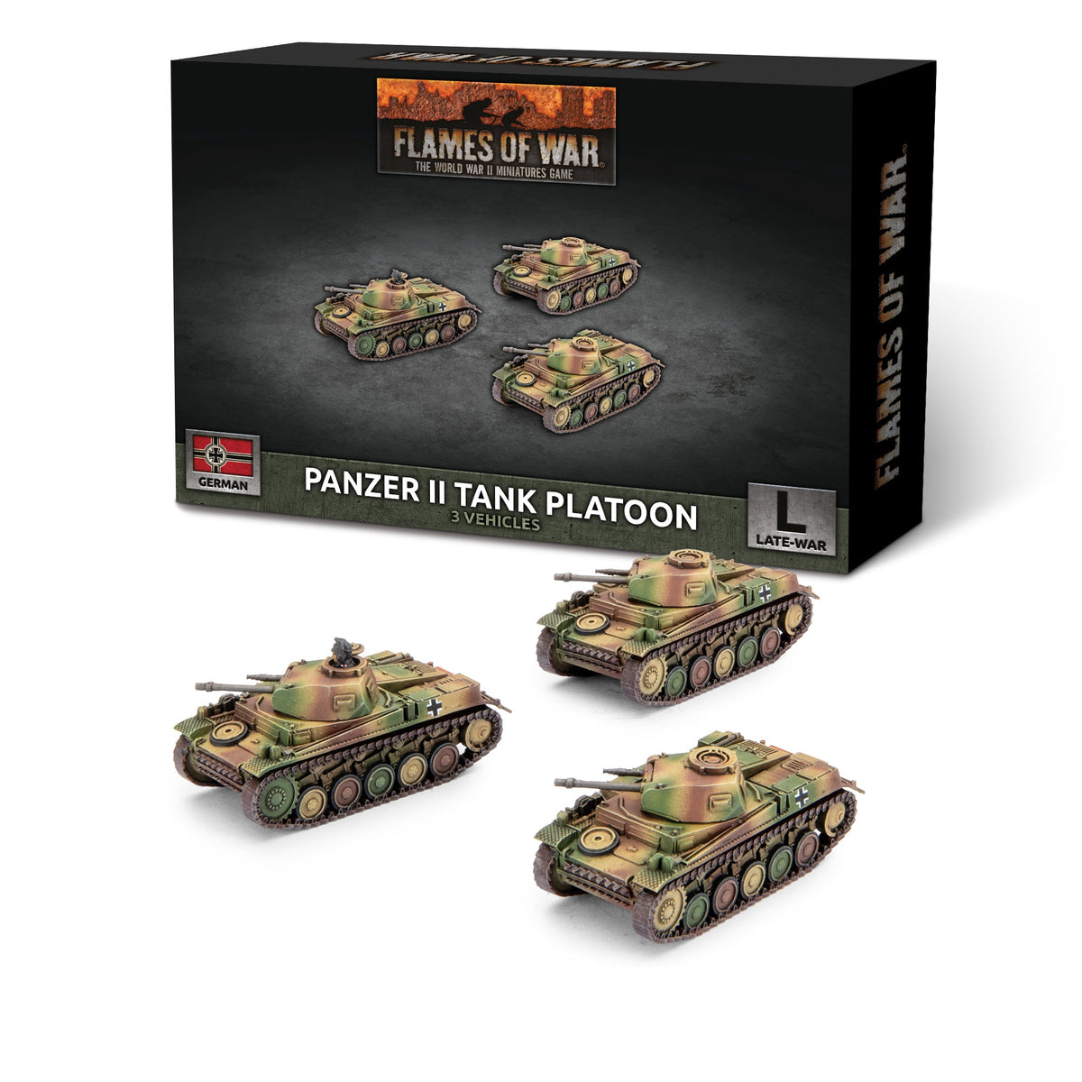 Flames Of War - German: Panzer II Tank Platoon