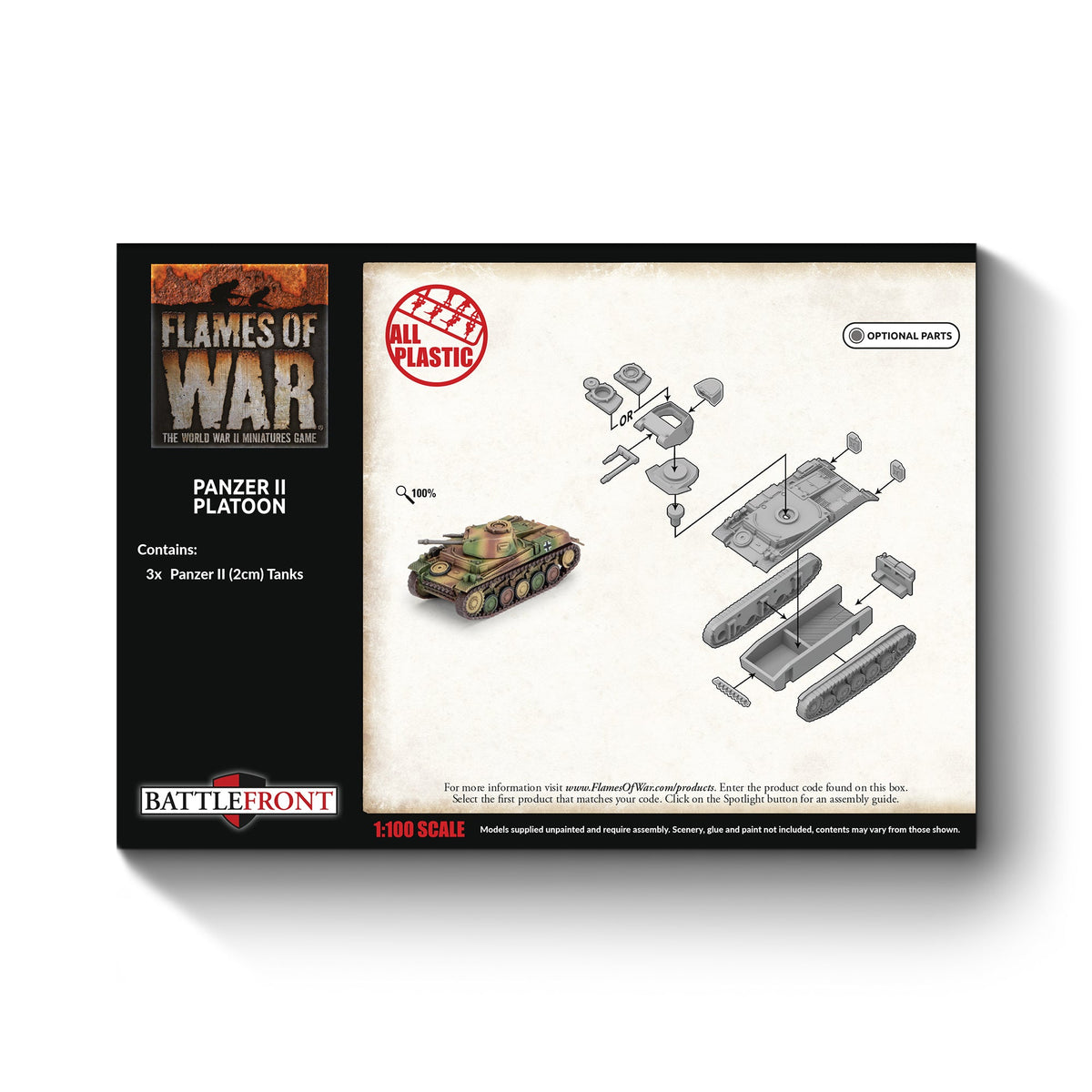 Flames Of War - German: Panzer II Tank Platoon