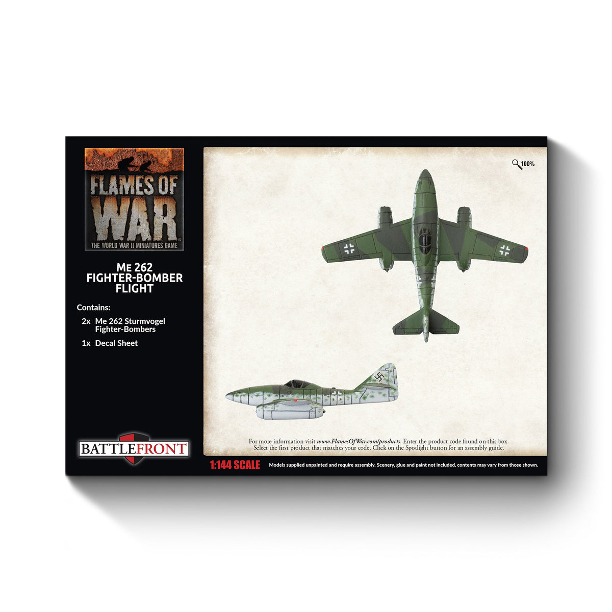 Flames Of War - German: Me 262 Fighter-Bomber Flight