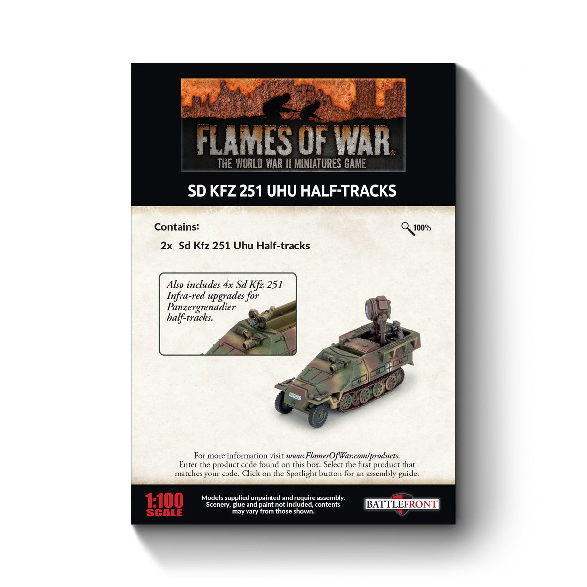 Flames Of War - German: Sd Kfz 251 Uhu Half-tracks