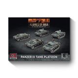 Flames Of War - German: Panzer III Tank Platoon
