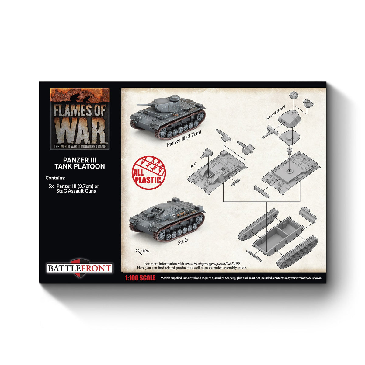 Flames Of War - German: Panzer III Tank Platoon