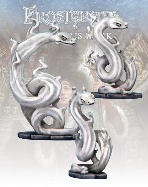 Frostgrave - Vapour Snakes (1 Large, 2 Small)