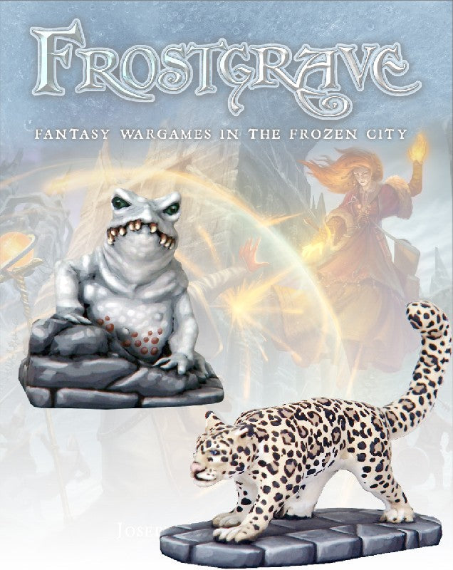 Frostgrave - Ice Toad & Snow Leopard