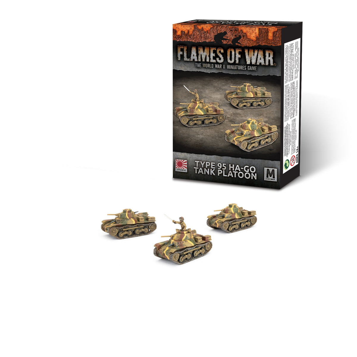 Flames Of War - Japanese: Type 95 Ha-Go Light Tank Platoon