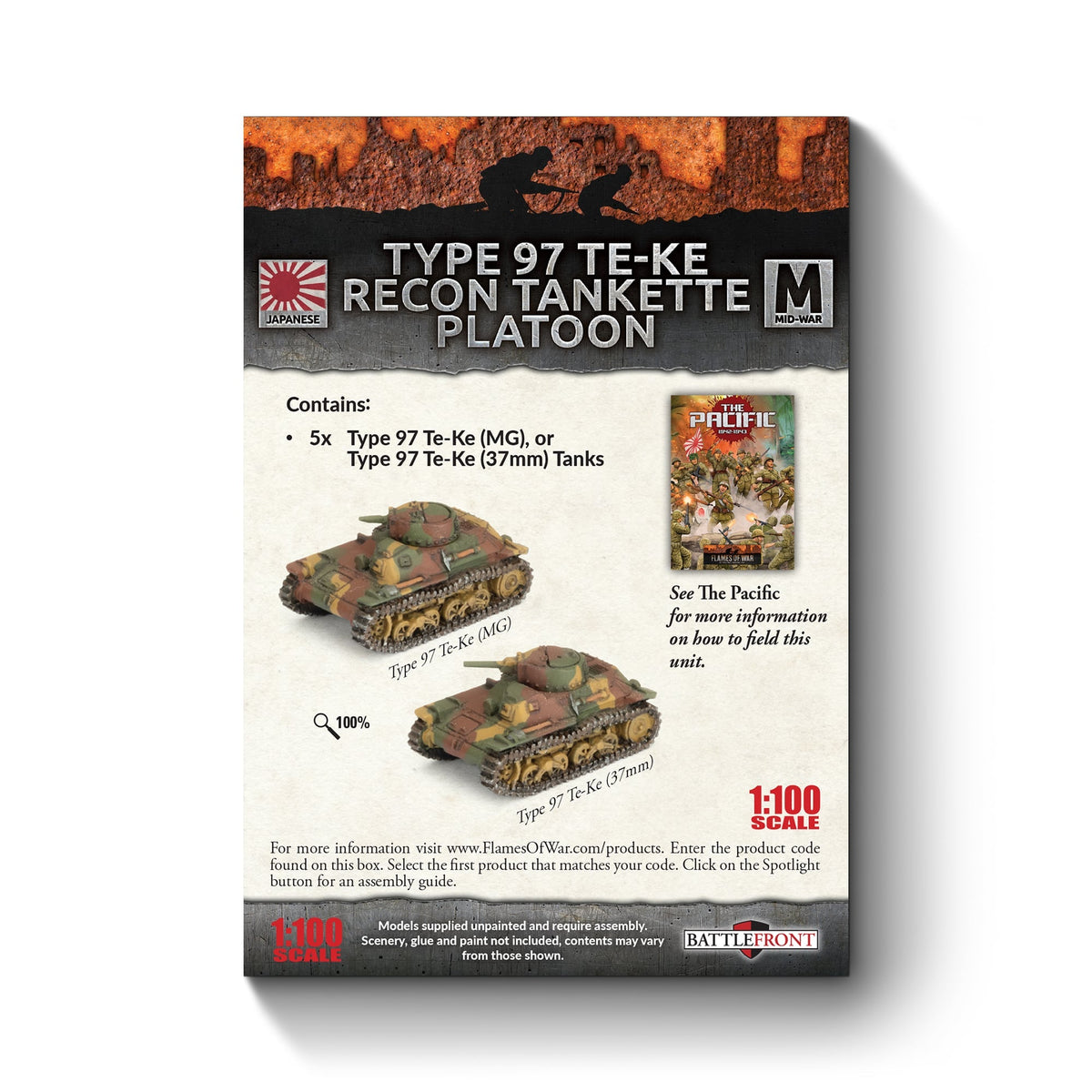 Flames Of War - Japanese: Type 97 Te-Ke Recon Tankette Platoon