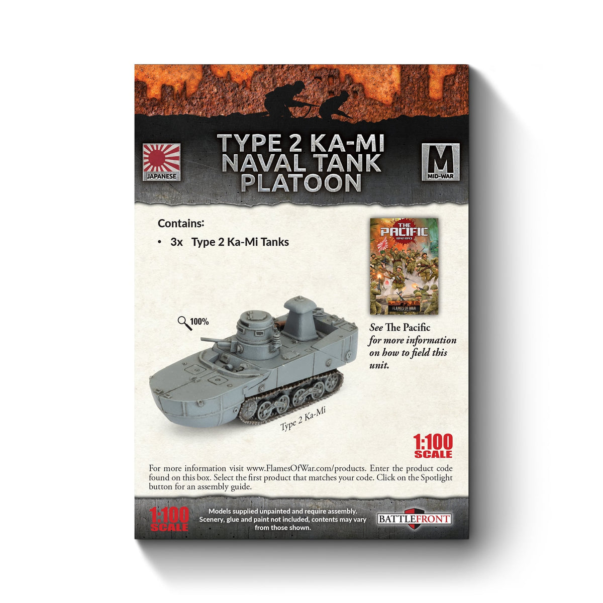 Flames Of War - Japanese: Type 2 Ka-Mi Naval Tank Platoon