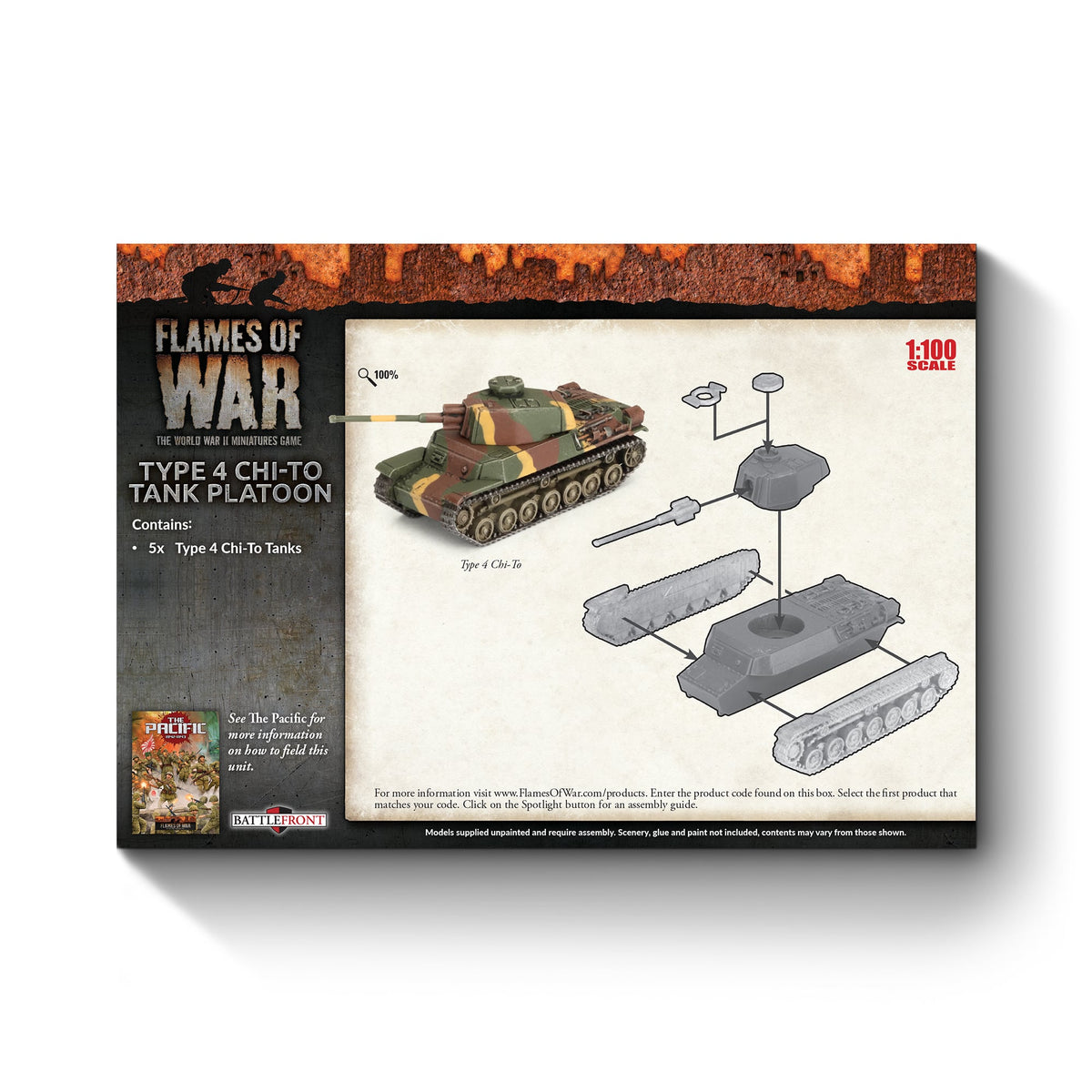 Flames Of War - Japanese: Type 4 Chi-To Tank Platoon
