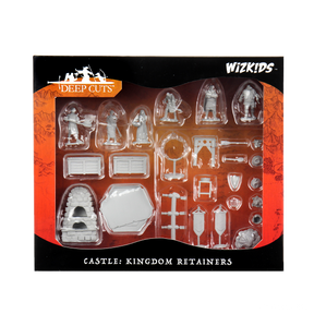 WizKids Deep Cuts Unpainted Miniatures Castle Kingdom Retainers
