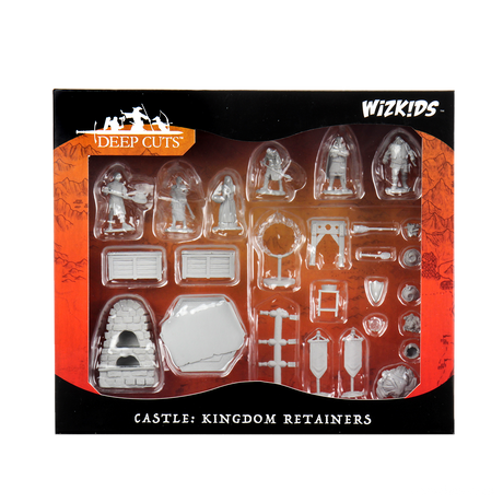 WizKids Deep Cuts Unpainted Miniatures Castle Kingdom Retainers