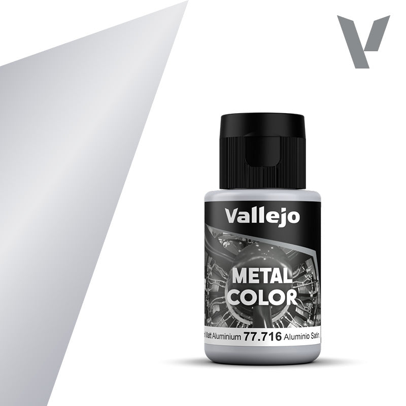 Vallejo - Metal Color: Semi Matt Aluminium