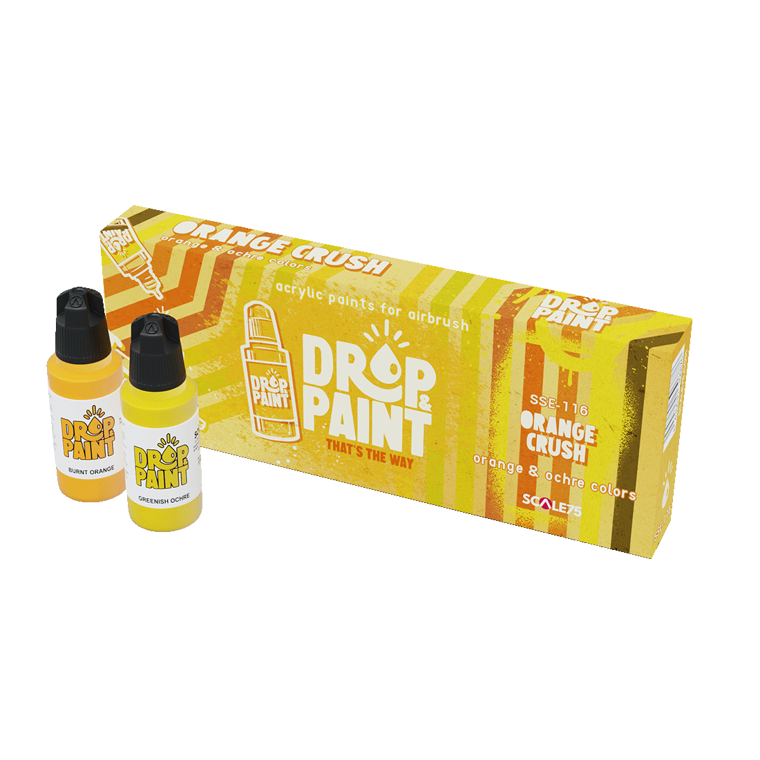 Scale 75 - Drop and Paints - Orange Crush Paint Set