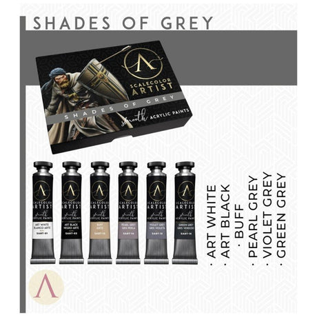 Scale 75 - Scalecolor Artist - Shades of Grey Paint Set