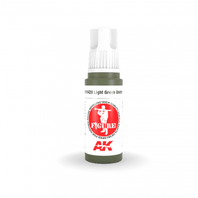 AK Interactive - 3 Gen Figures Acrylics - Light Green Uniform 17ml