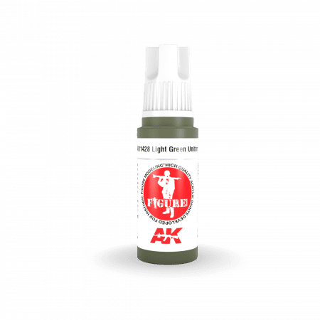 AK Interactive - 3 Gen Figures Acrylics - Light Green Uniform 17ml