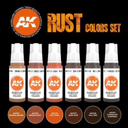 AK Interactive - 3 Gen Sets - Rust