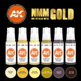 AK Interactive - 3 Gen Sets - Non Metallic Metal - Gold