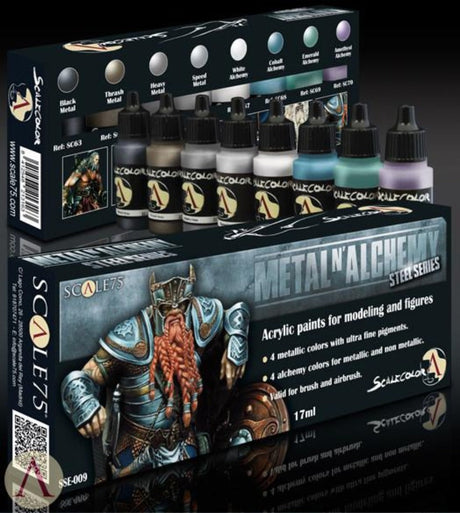 Scale 75 - Scalecolor - Metal n' Alchemy - Steel Paint Set