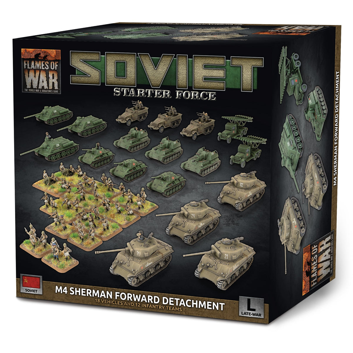 Flames Of War - Soviet Starter Force: M4 Sherman Forward Detachment