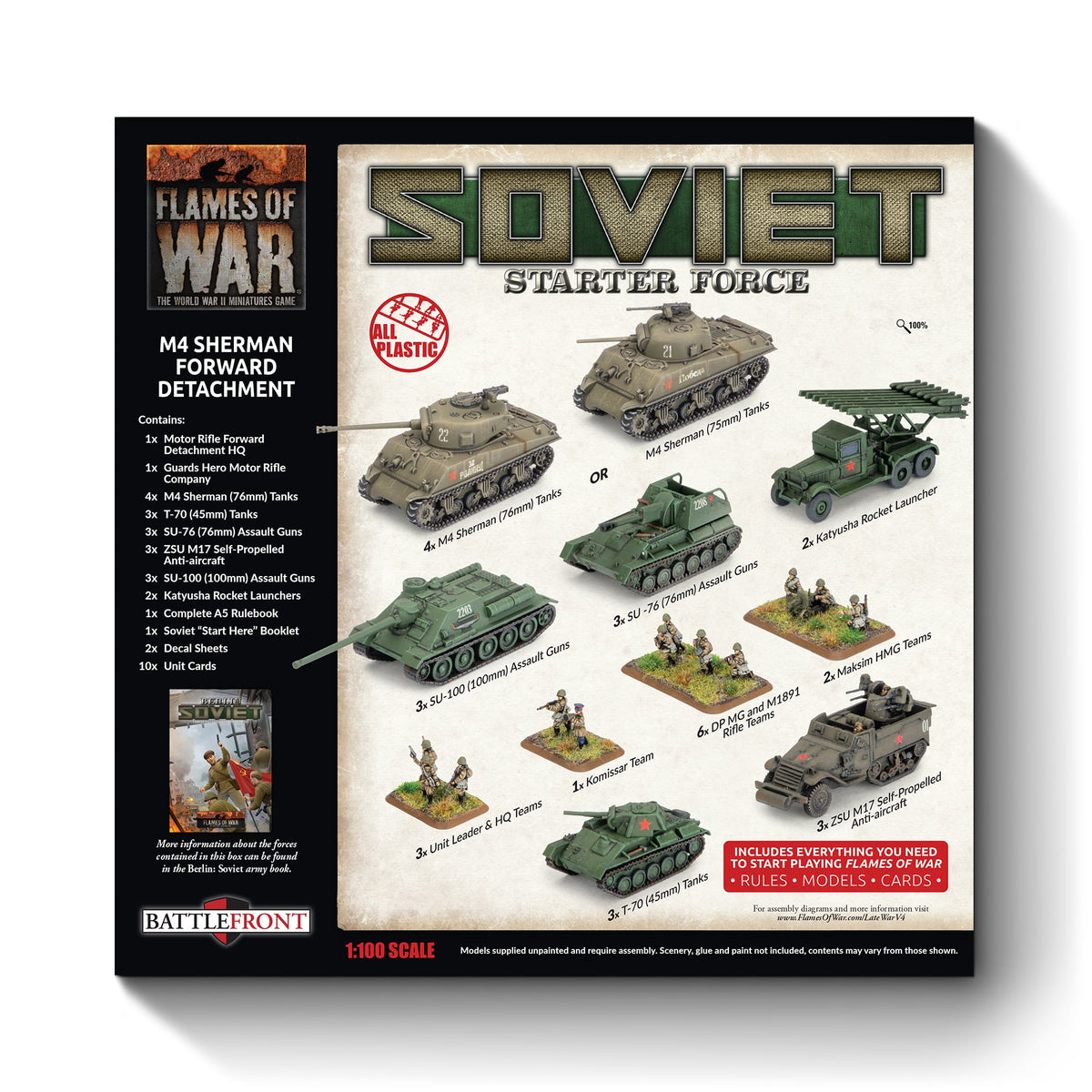 Flames Of War - Soviet Starter Force: M4 Sherman Forward Detachment