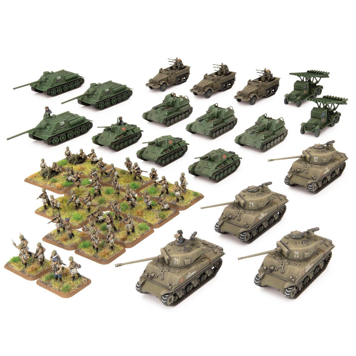 Flames Of War - Soviet Starter Force: M4 Sherman Forward Detachment