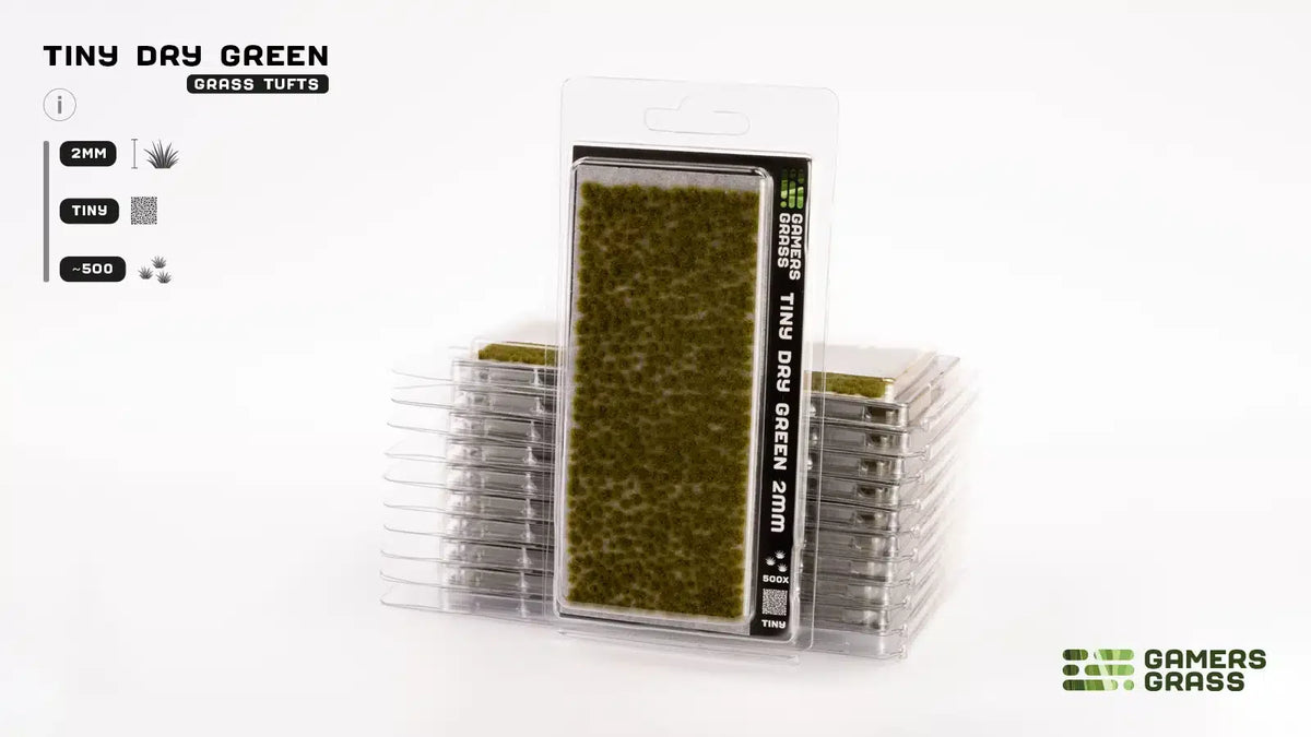Gamers Grass - Tiny Dry Green (2mm)