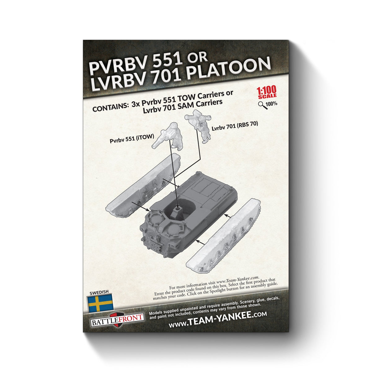World War III - Nordic Forces: Pvrbv 551 or Lvrbv 701 Platoon