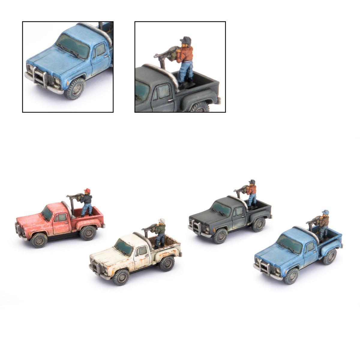 World War III - American: Pickup Trucks (x4)