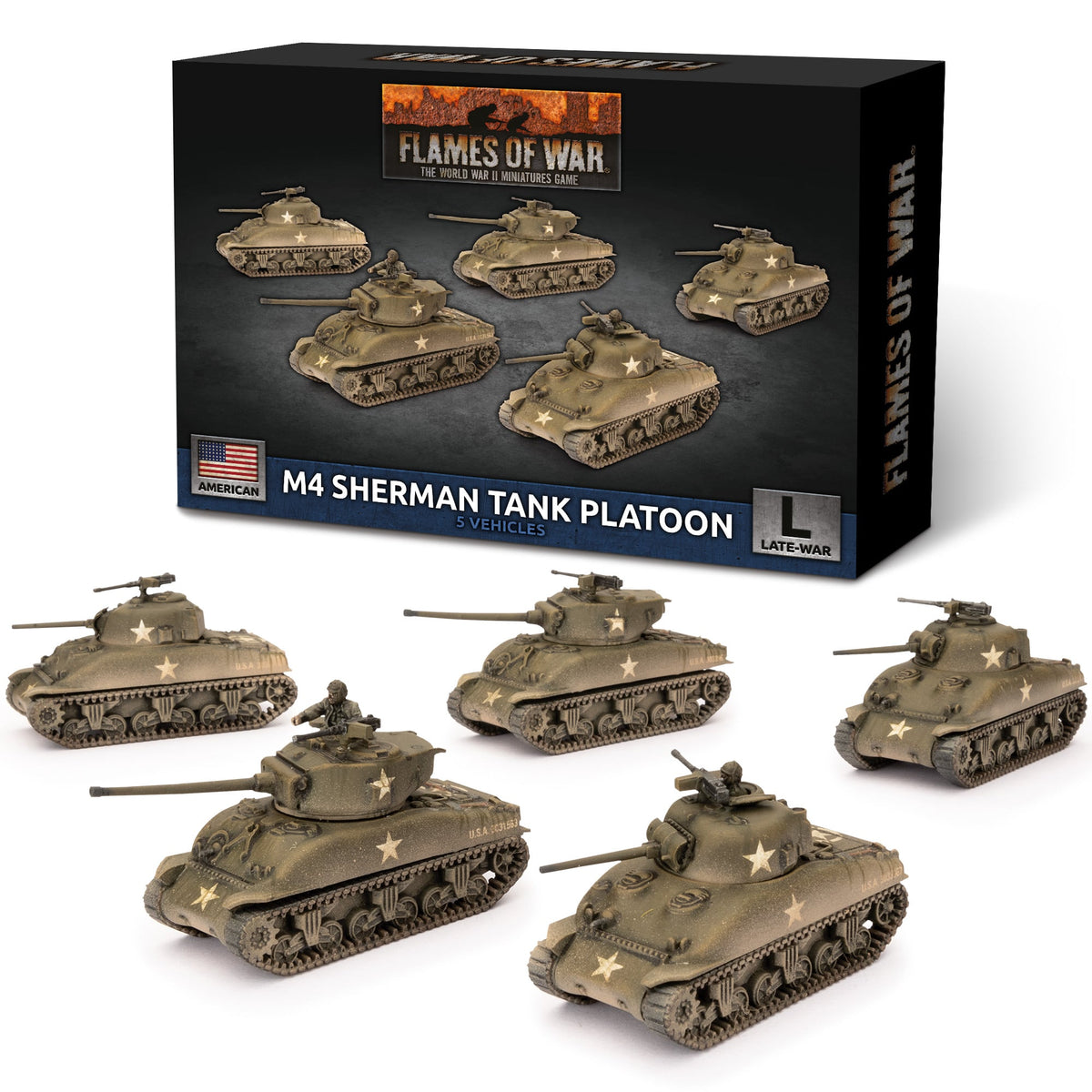 Flames Of War - American: M4 Sherman Tank Platoon