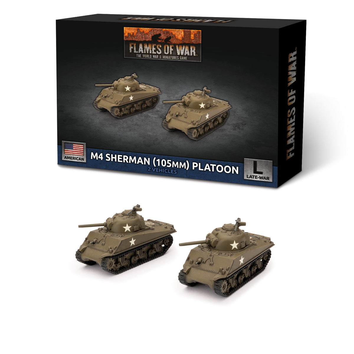 Flames Of War - American: M4 Sherman (105mm) Platoon