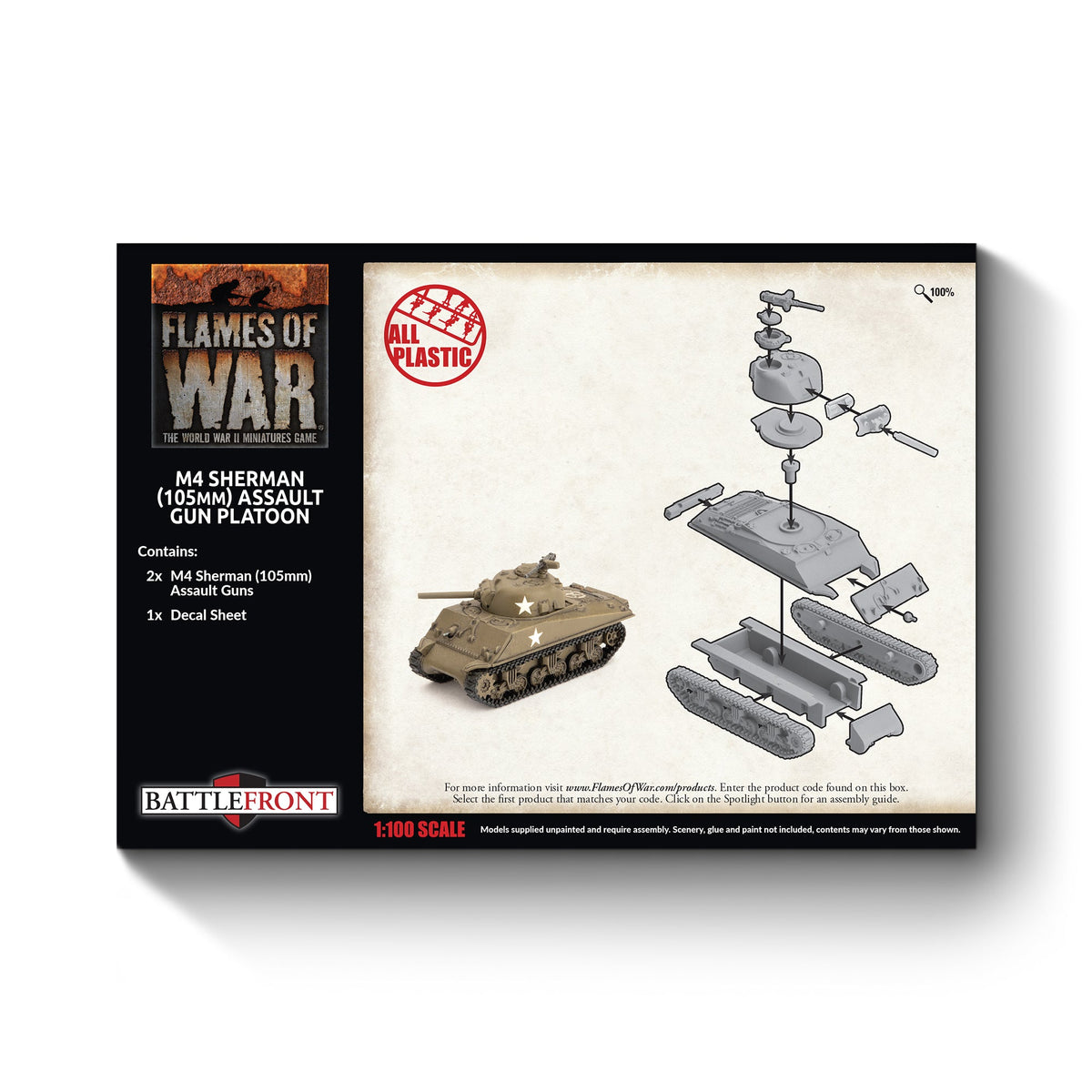 Flames Of War - American: M4 Sherman (105mm) Platoon