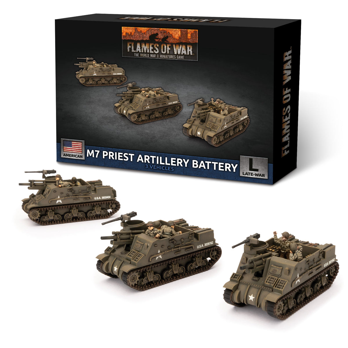 Flames Of War - American: M7 Priest Artillery Battery