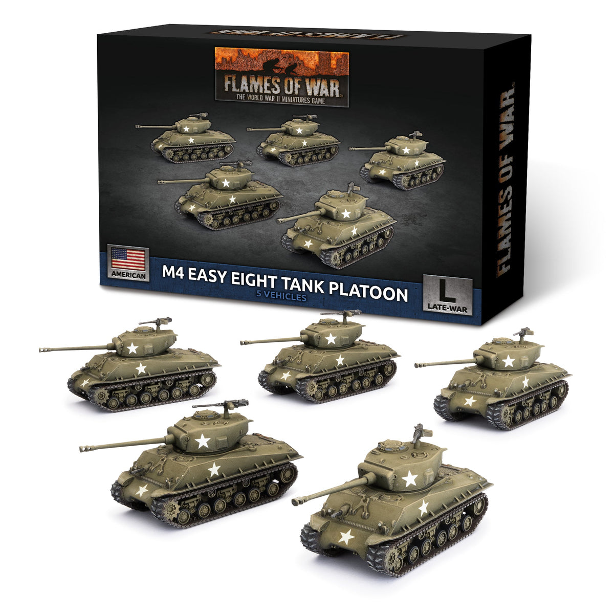 Flames Of War - American: M4 Easy Eight Tank Platoon