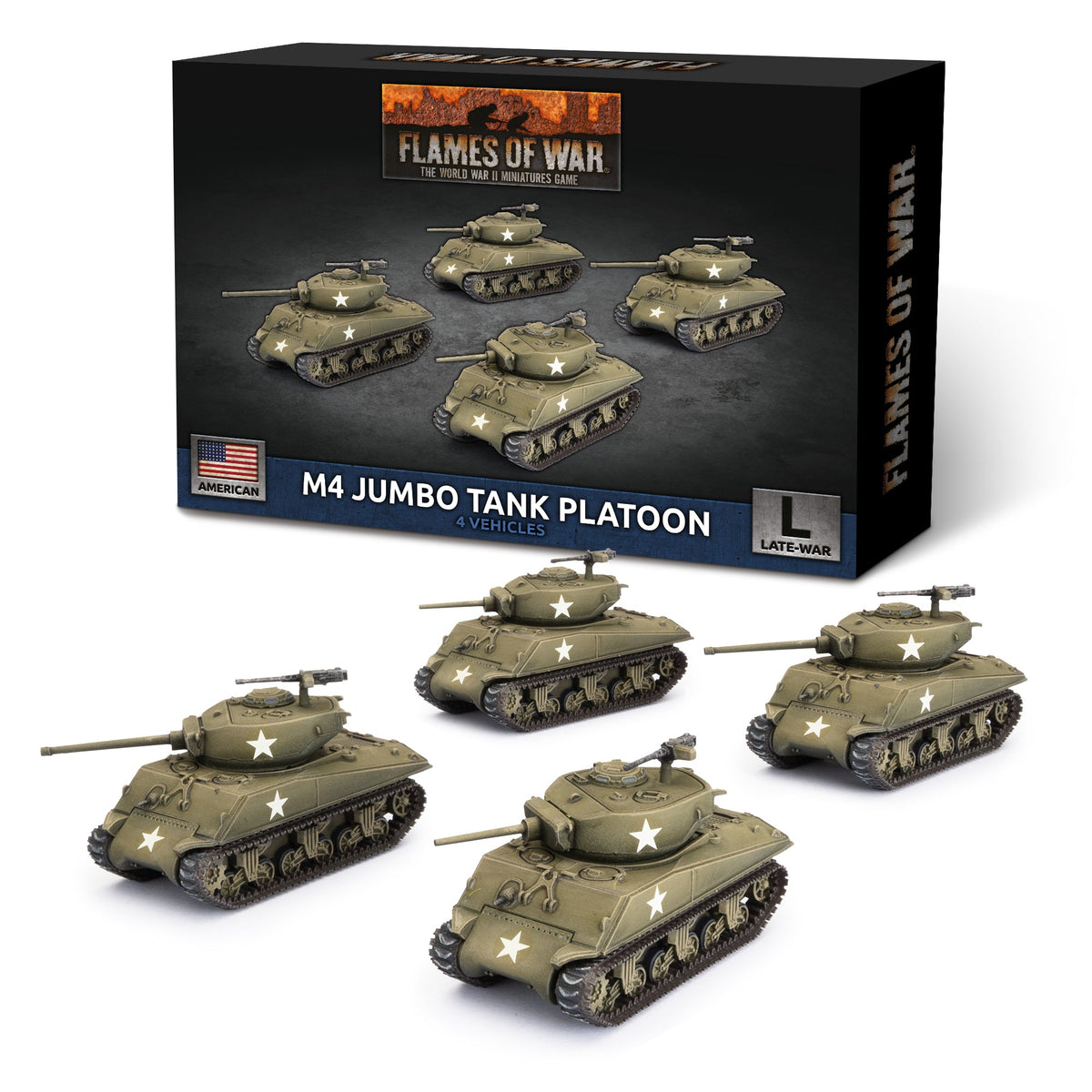 Flames Of War - American: M4 Jumbo Tank Platoon