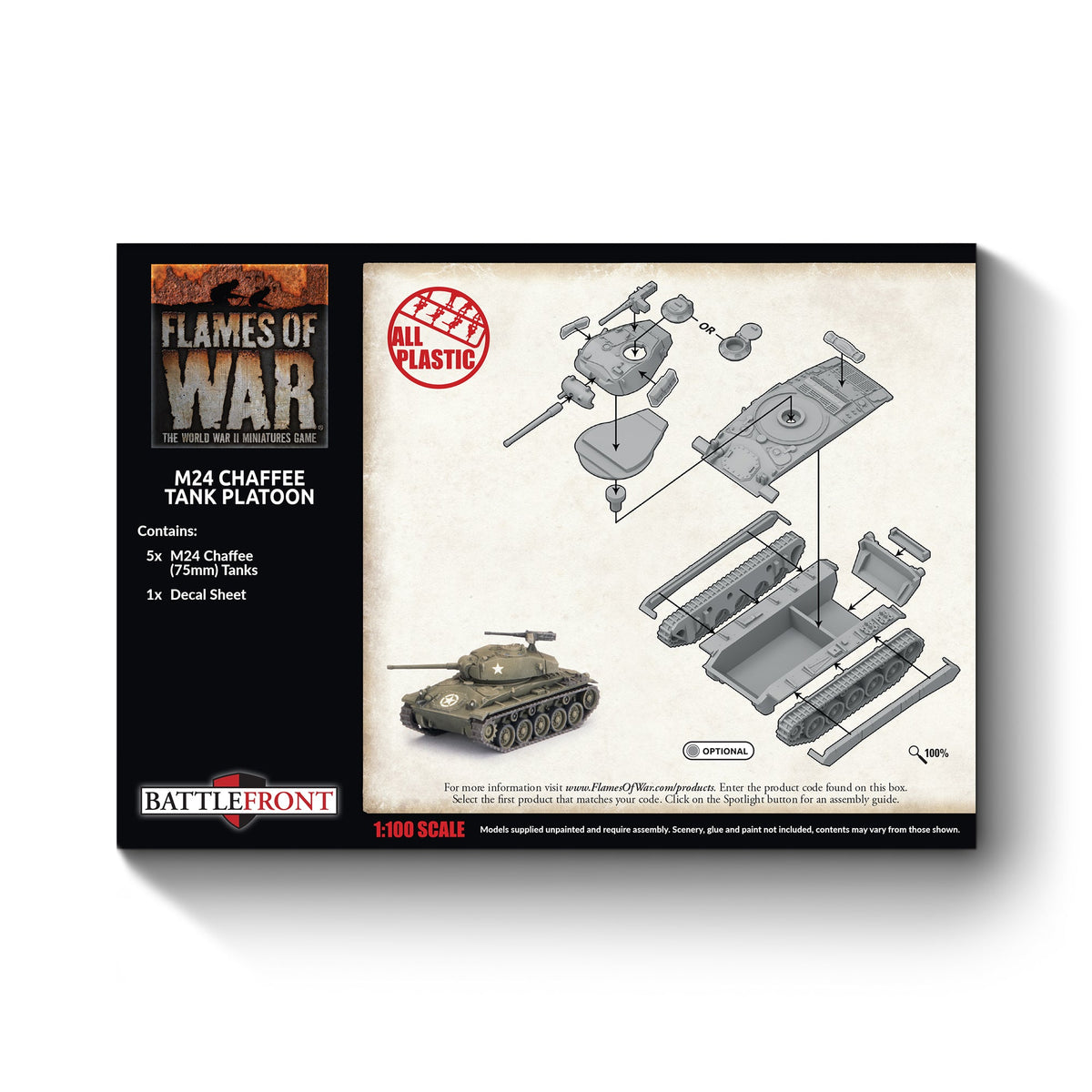 Flames Of War - American: M24 Chaffee Tank Platoon