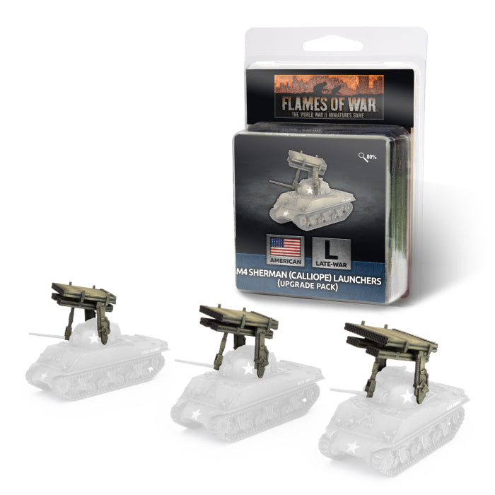 Flames Of War - American: M4 Sherman (Calliope) Launchers (Upgrade Pack)