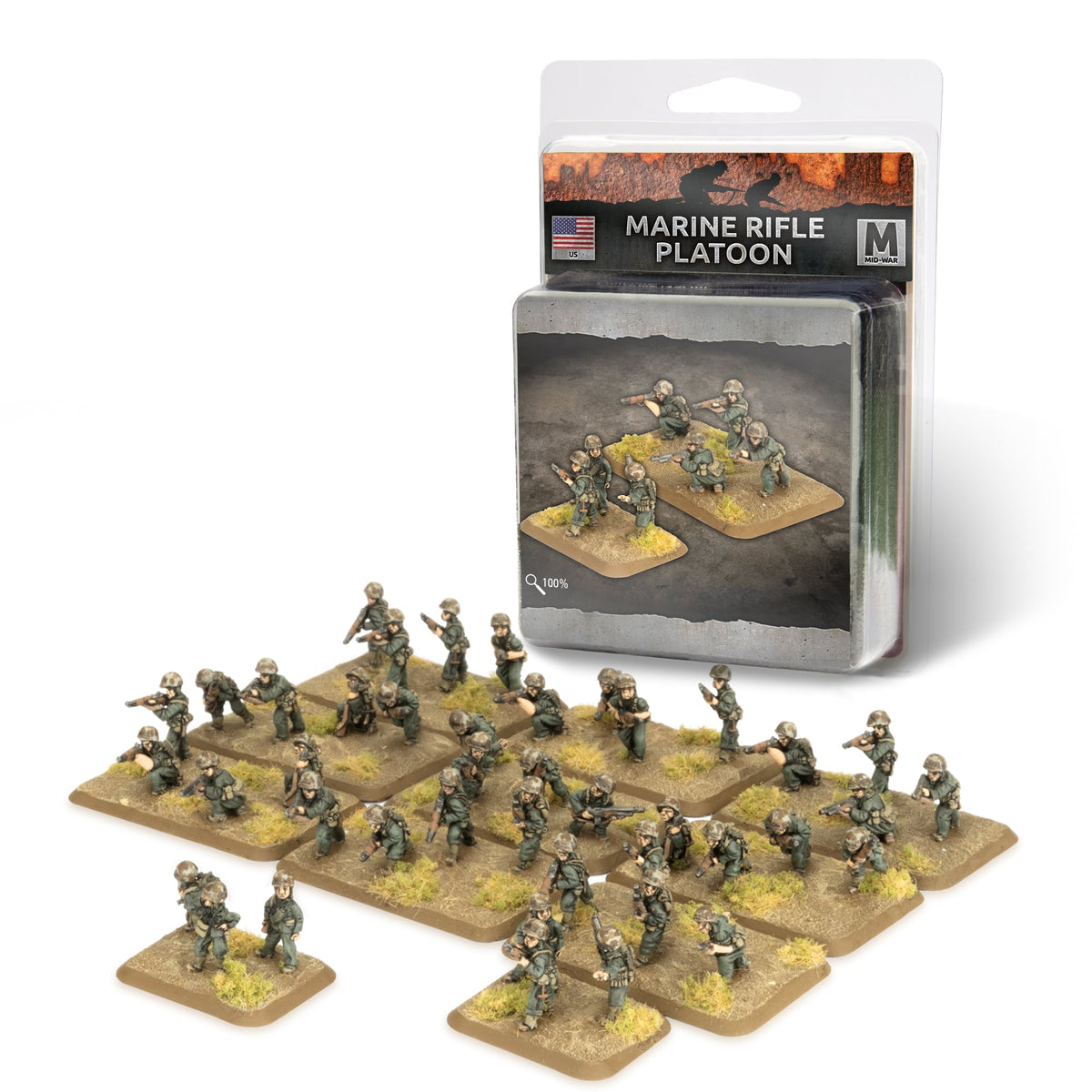 Flames Of War - American: Marine Rifle Platoon
