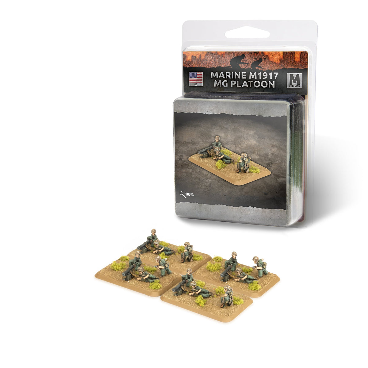 Flames Of War - American: Marine M1917 MG Platoon