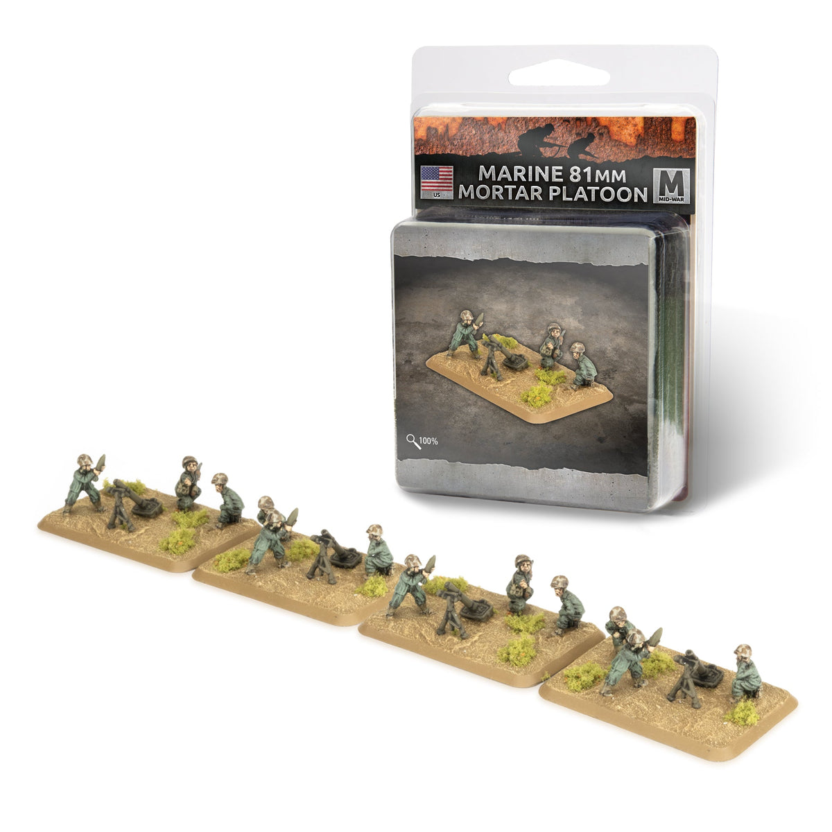 Flames Of War - American: Marine 81mm Mortar Platoon