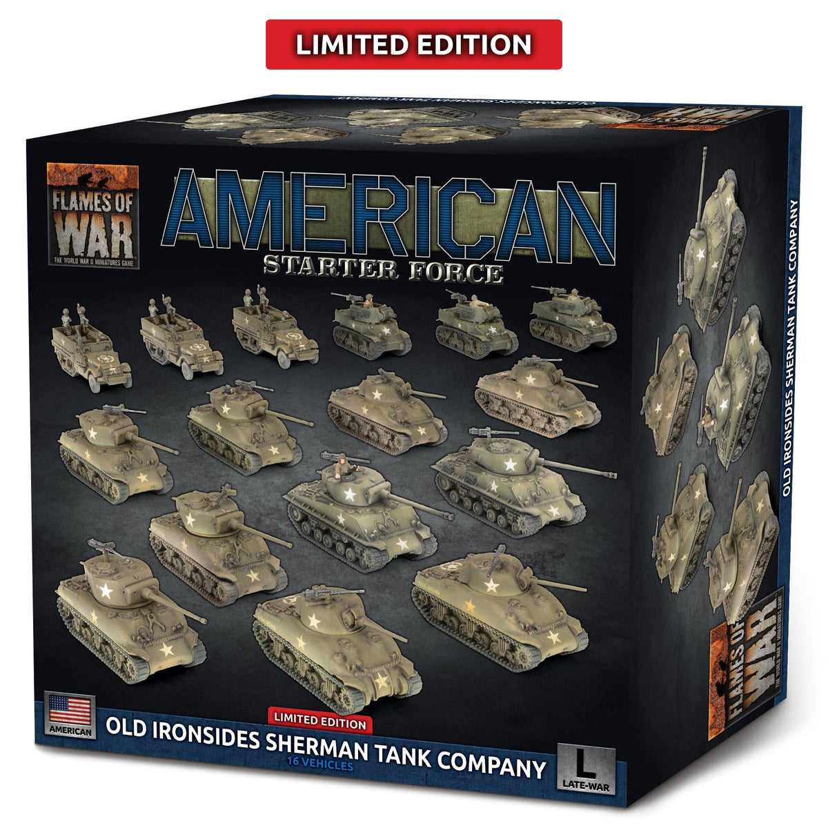 Flames Of War - American Starter Force: Old Ironsides Sherman Tank Company (Limited Edition)