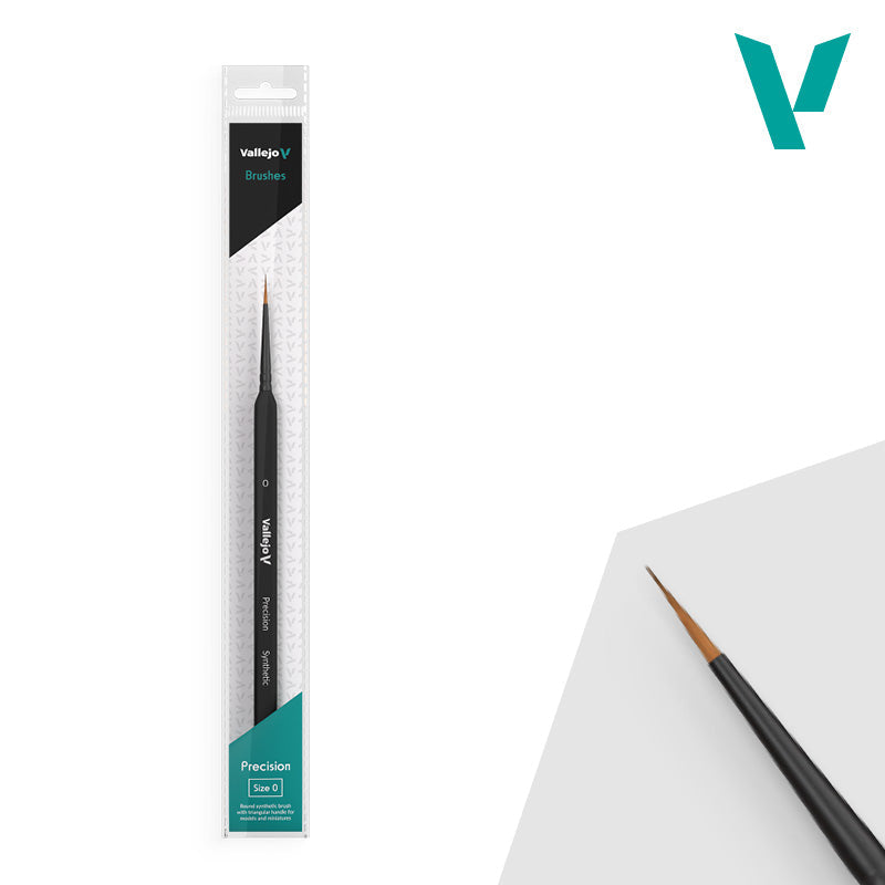 Vallejo - Hobby Brushes: Precision Round Synthetic Brush No. 0