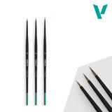 Vallejo - Hobby Brushes: Pro Modeler Definition Set - Natural Hair (4/0, 3/0, 2/0)