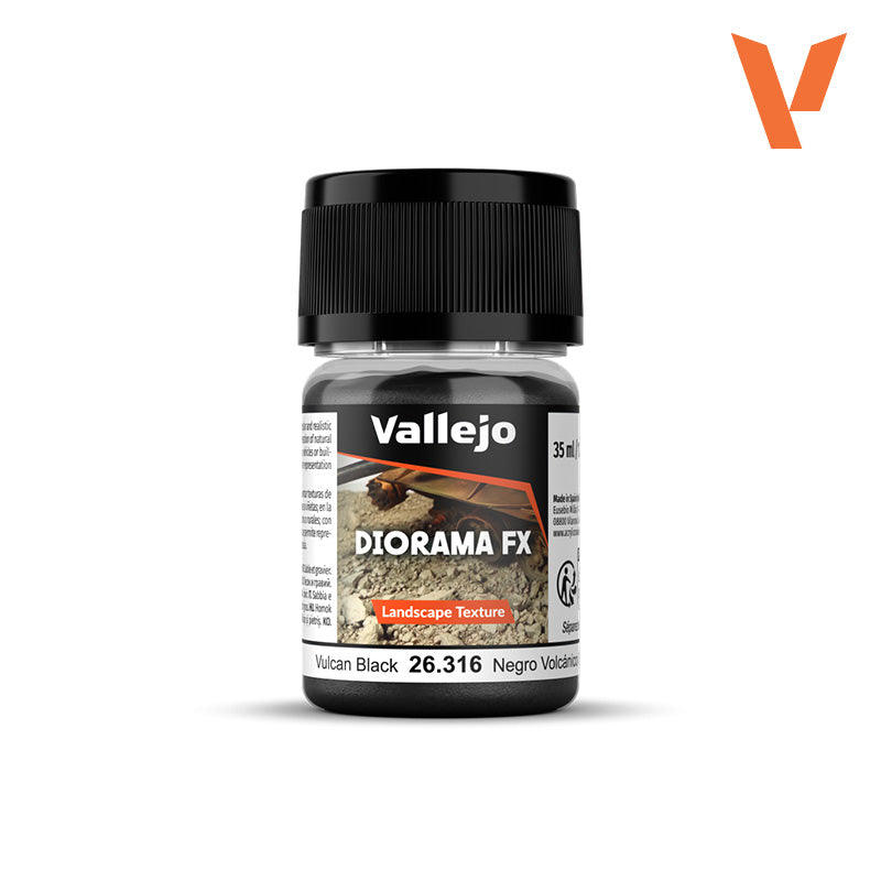 Vallejo - Diorama FX: Vulcan Black 0.1-0.6mm