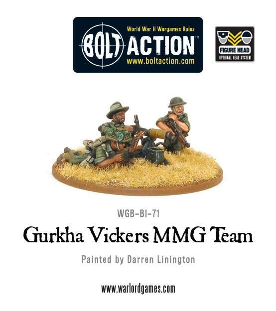 Bolt Action - Gurkha Vickers MMG Team
